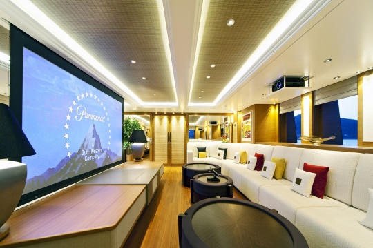 Motor Yacht Mary-Jean II Isa for charter - bridge deck lounge 2