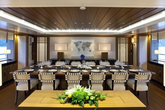 Motor Yacht Mary-Jean II Isa for charter - dining room