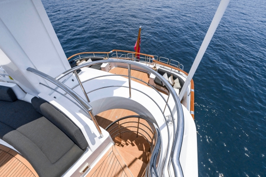 Motor Yacht Masteka 2 for charter - top deck observation area