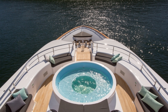 Motor Yacht Masteka 2 for charter - bridge deck jacuzzi 2