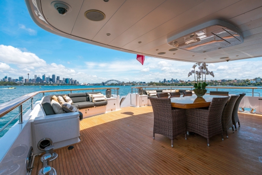 Motor Yacht Masteka 2 for charter - main deck aft