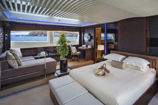 Motor Yacht My Toy AB yachts for charter - master cabin