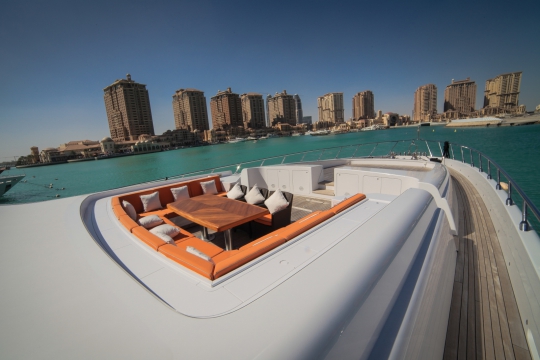 Motor Yacht Al Asmakh for sale - foredeck seating