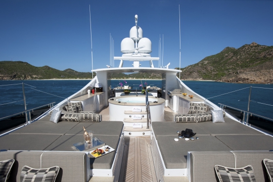 Motor Yacht Rockstar Trinity for charter - sundeck 1