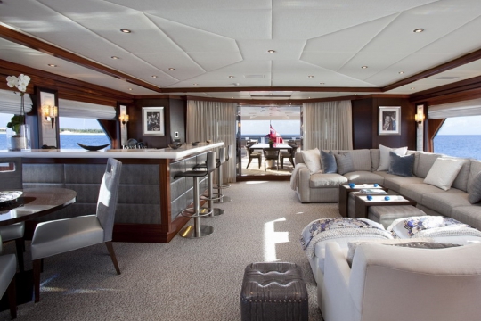 Motor Yacht Rockstar Trinity for charter - skylounge 1