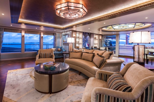 Motor Yacht Solandge - owner's deck salon