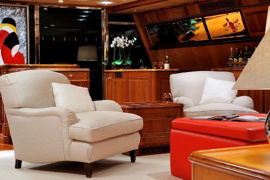 Sailing Yacht Drumbeat Alloy yacht for charter - seating saloon