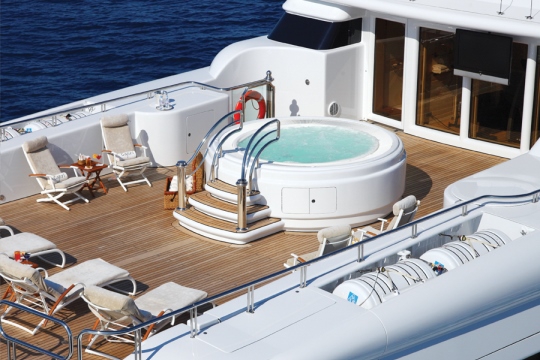 Motor Yacht Capri Lurssen for charter - sundeck