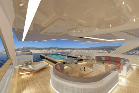 Motor yacht Blade 52 - main deck seating