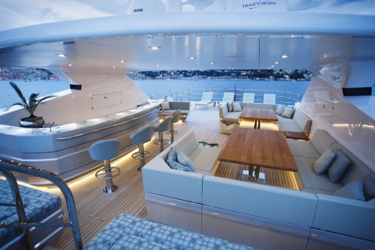 Motor Yacht Arados Sunseeker 155 for charter - sundeck