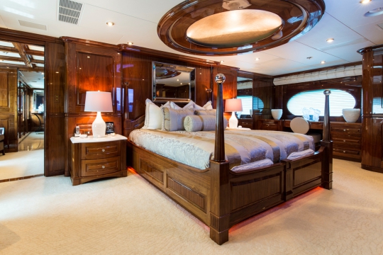 Motor Yacht Remember When Christensen for charter - master stateroom