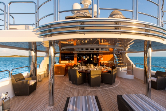 Motor Yacht Remember When Christensen for charter - sundeck