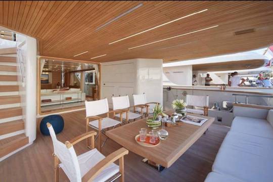 Motor Yacht San Lorenzo SD112 for sale - main deck aft