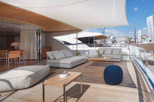 Motor Yacht San Lorenzo SD112 for sale - upper deck