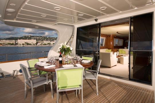 Motor Yacht Falcon 102 for sale - main deck aft