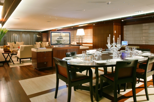 CRN motor yacht for charter Maraya - Dining