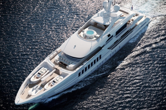 Heesen 55m displacement yacht for sale - cruising