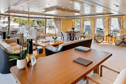 Monaco yacht Show Luna B - Oceanco yacht Luna B available for sale - upper deck salon.jpg