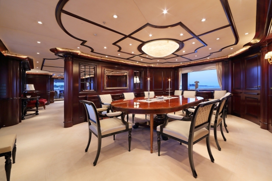 Motor Yacht Eleni CBI navi for sale - dining room