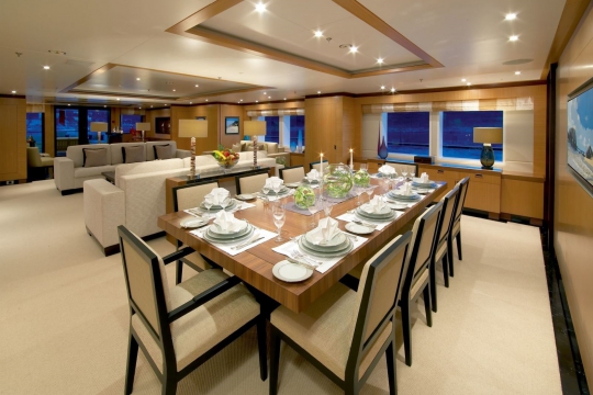 Andreas L  - benetti yacht for charter andreas L - main deck dining.jpg