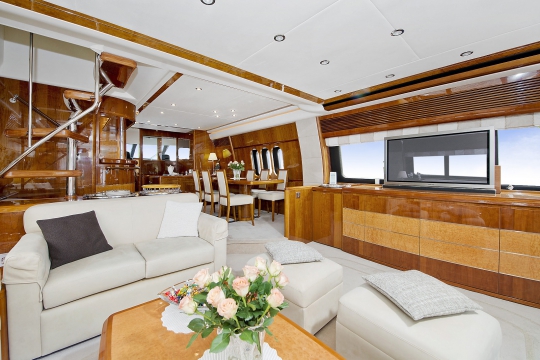 Motor Yacht Anne Viking Princess for charter - lounge & dining