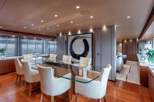 Heesen Como - Como Heesen yacht for sale - main deck dining