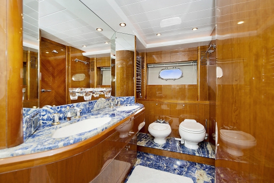 Motor Yacht Anne Viking Princess for charter - master bathroom