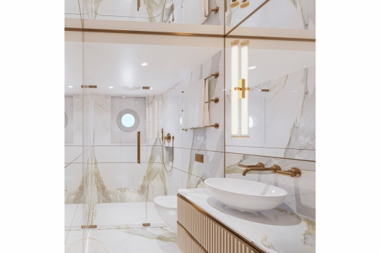 Moonen 110 yacht for sale - guest bathroom