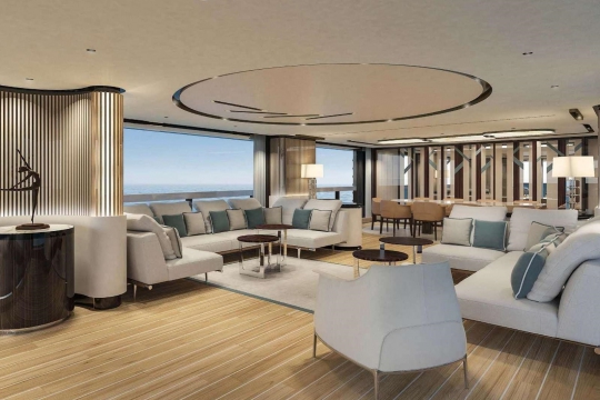 Mangusta Oceano 39 yacht for sale - main deck salon