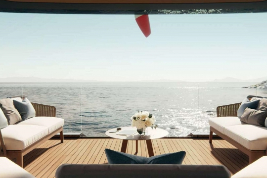 Mangusta Oceano 39 yacht for sale - Main deck aft