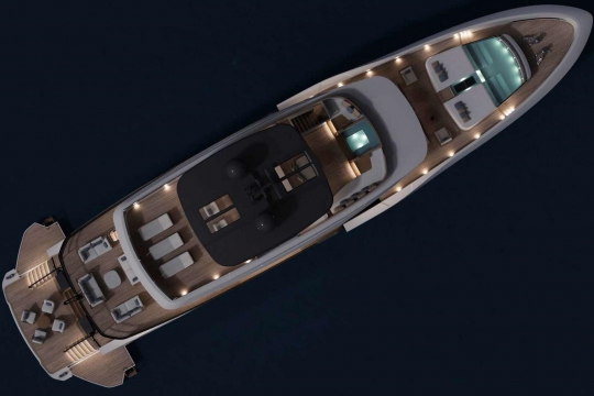 Mangusta Oceano 39 yacht for sale - aerial view