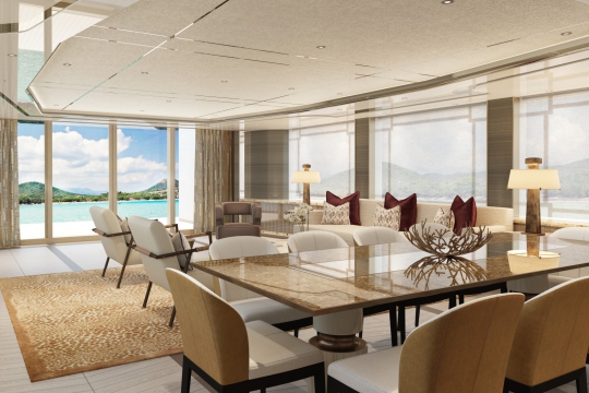 Amels 60 yacht for sale - main deck salon 3