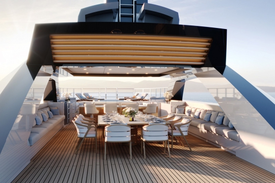 Amels 60 yacht for sale - sundeck
