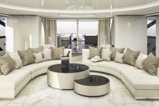 Mangusta Oceano 50 for sale - main deck salon 2