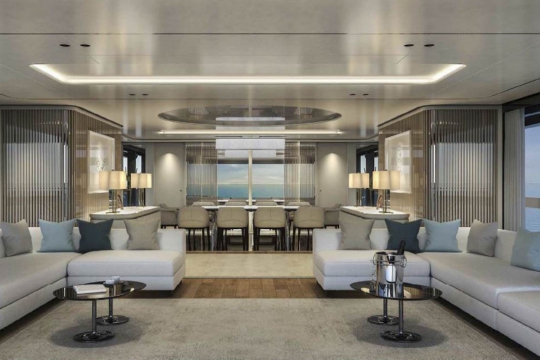 Mangusta Oceano 44 for sale - main deck salon