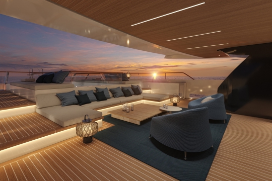 SanLorenzo 52 Steel Neo yacht for sale - main deck aft pool 3.jpg