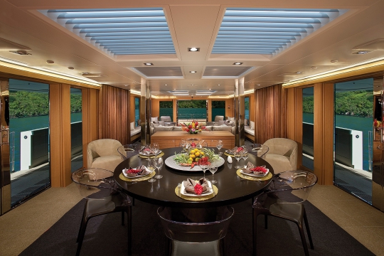 Motor Yacht Big Fish for charter - dining room