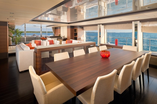 Lady MRD Benetti Crystal for sale - main deck salon 2