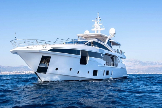Iryna Azimut 35 yacht for sale - at anchor 2