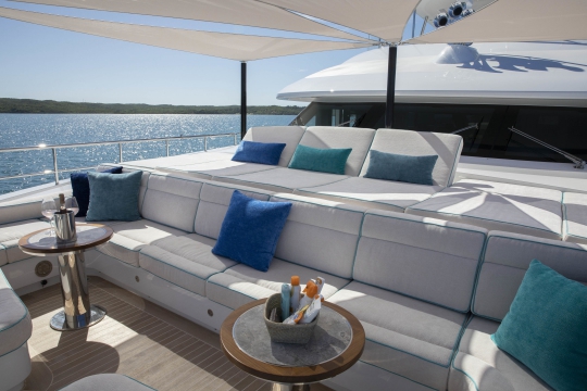 Skyler Benetti yacht for sale - foredeck seating 3
