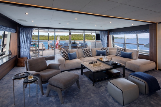 Skyler Benetti yacht for sale - upper deck salon 2