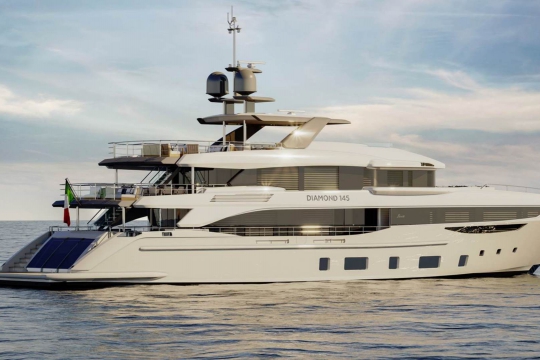 Benetti Diamond 145 for sale - at anchor 2