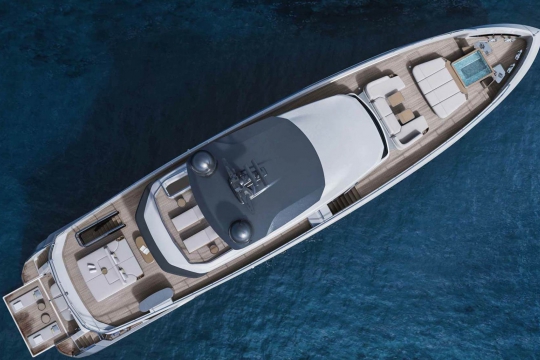 Azimut Grande 36 Metri for sale - aerial shot