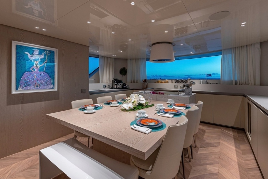 Another One San Lorenzo SX112 for sale - main deck dining area