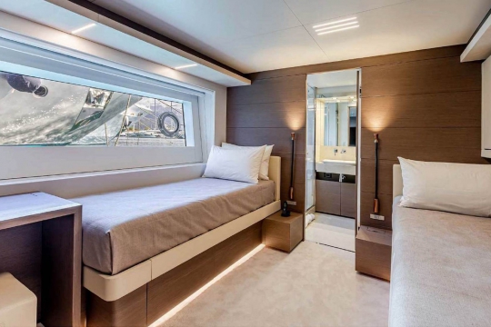 Think Bigger Custom Line Navetta 37 for sale - guest stateroom 2