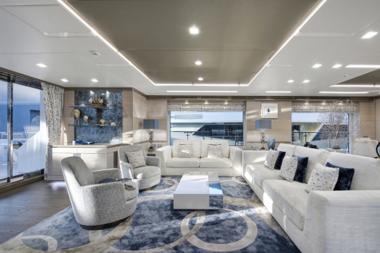 Charade - Benetti Vivace 125 yacht for sale - Main Deck Salon 2