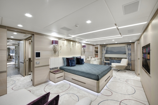 Charade - Benetti Vivace 125 yacht for sale - Master Stateroom 2
