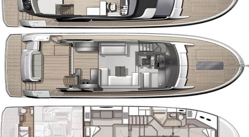 M.Y. Anahita -Benetau Monte Carlo 6 -  Layout