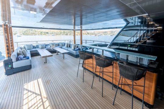 MY Provocateur - Mondomarine yacht for sale - main deck aft