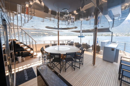 MY Provocateur - Mondomarine yacht for sale - upper deck aft